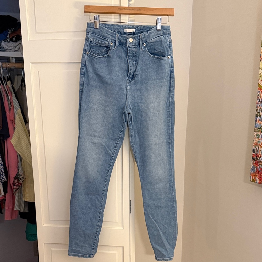 Good American Light Blue High Rise Jeans